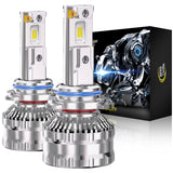 Cougar Motor 9006 LED Headlight Bulbs, 96,000LM HB4 Light 1500% Brighter 6500K 80,000H Lifespan Plug&Play CANbus Ready with Cooling Fan Off-Road Use or Fog Light, Pack of 2