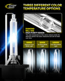 Cougar Motor D2S HID Headlight Bulbs, 8000K Cool Blue Light, 35W High Low Beam D2S Xenon HID Bulb with Metal Stents Base, 100% Anti-UV, 85122 66240 66040 66240CBI OEM Replacement, Pack of 2