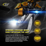 Cougar Motor 9006 LED Bulbs, HB4 LED, 90W Extremely Bright 6500K Cool White - Adjustable Beam, Halogen Replacement