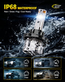 Cougar Motor H13 LED Headlight Bulbs, 96,000LM 9008 Light 1500% Brighter 6500K 80,000H Lifespan Plug&Play CANbus Ready with Cooling Fan Off-Road Use or Fog Light, Pack of 2
