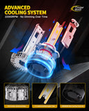 Cougar Motor 9005 LED Headlight Bulbs, 96,000LM HB3 Light 1500% Brighter 6500K 80,000H Lifespan Plug&Play CANbus Ready with Cooling Fan Off-Road Use or Fog Light, Pack of 2
