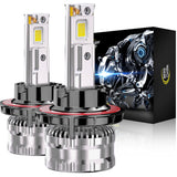 Cougar Motor H13 LED Headlight Bulbs, 96,000LM 9008 Light 1500% Brighter 6500K 80,000H Lifespan Plug&Play CANbus Ready with Cooling Fan Off-Road Use or Fog Light, Pack of 2