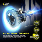 Cougar Motor Flagship F2 Plus Series 9005 Led Bulbs , 20000LM 6500K All-in-One - Cool White, Super Bright Halogen Replacement