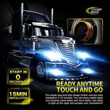 Cougar Motor Ultimate F6 Series H13 Led Bulbs, 30000LM High-focus 6500K Cool White Extremely Bright - Adjustable Beam