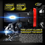 Cougar Motor Ultimate F6 Series H11 Led Bulbs, 30000LM High-focus 6500K Cool White Extremely Bright - Adjustable Beam