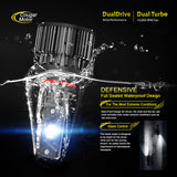Cougar Motor 9005 Led Bulbs, K16 Series All-in-One - 18000LM 6000K Cool White, Quick Installation Halogen Replacement