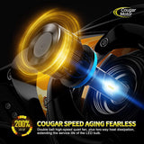 Cougar Motor X-Small Mini Series H11 Led Headlight Bulbs , 18000LM 6500K All-in-One - Cool White, 360°Adjustable Beam - Halogen Replacement Pack of 2